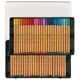 Micropunta/Felpa, Point 88, Punta Fina  0.4 mm, Caja Met x 50. 50 Colores Surtidos