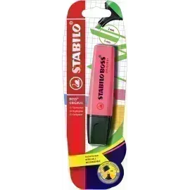 Resaltador, Boss, Punta Biselada 2.0-5.0 mm, Colores Fluo, Rosado, Blister x 1 Und.