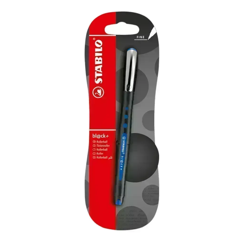 Rollerball, Bl@ck, Punta Media 0.5 mm, Azul, Blister x 1 Und.