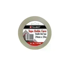 Cinta Adh. Doble Cara, Tipo Tissue, 24 mm x 24 m. Und. 