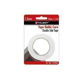 Cinta Adh. Doble Cara, Tipo Foam, 19 mm x 2 m. Blister x 1 Und.