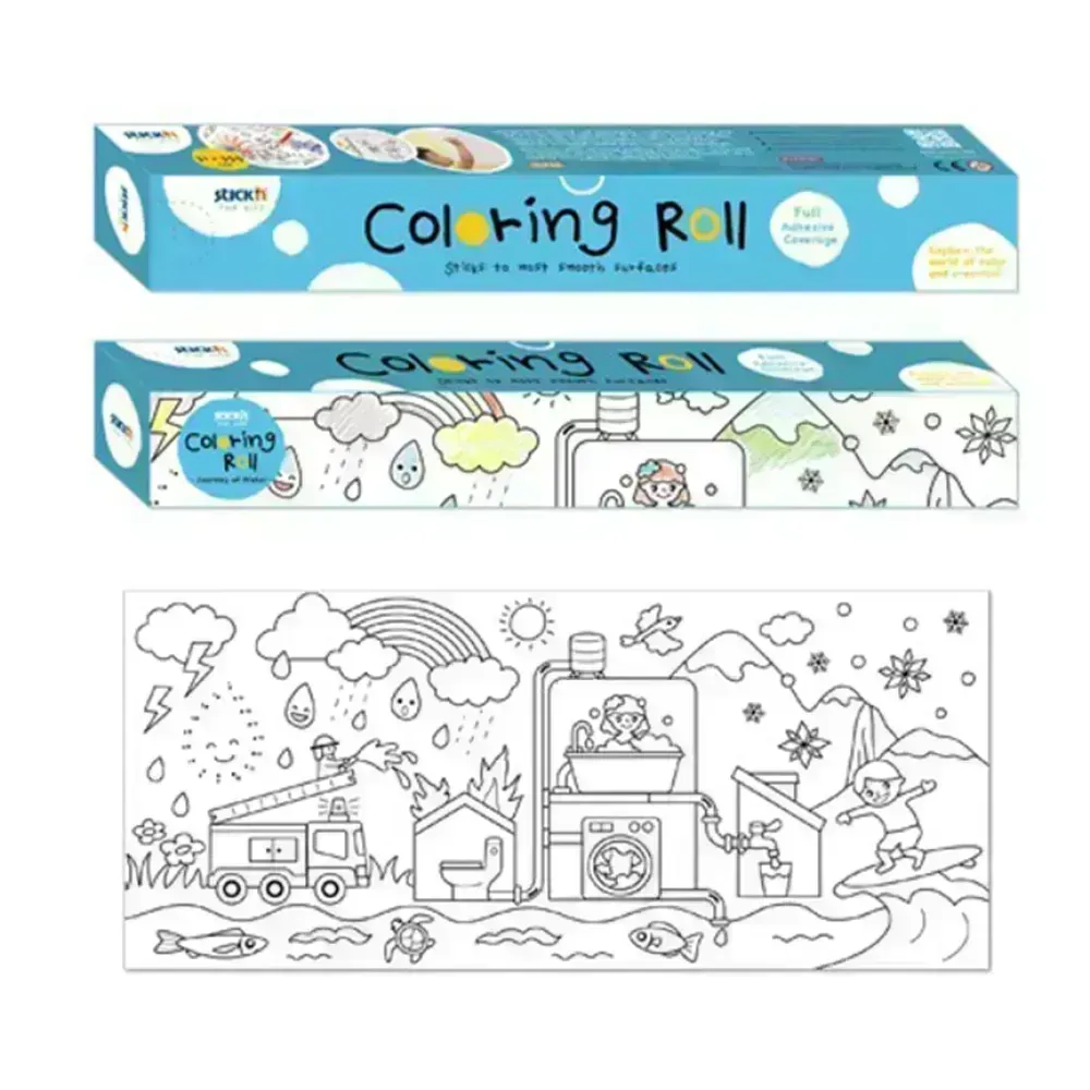 Coloring Roll, 31.5 cm x 355 cm, Diseño Viajes, 1 Und.