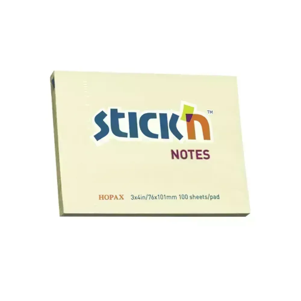Notas Adhesivas Amarillas, 3" x 4", Block x 100 h.