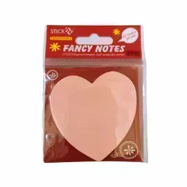 Notas Adhesivas Pastel, Blister Corazon, Block x 100 h.
