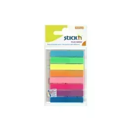 Film Index, 45 mm x 8 mm, Blister x 8 Col. Neon Mix, 20 Barras x Color