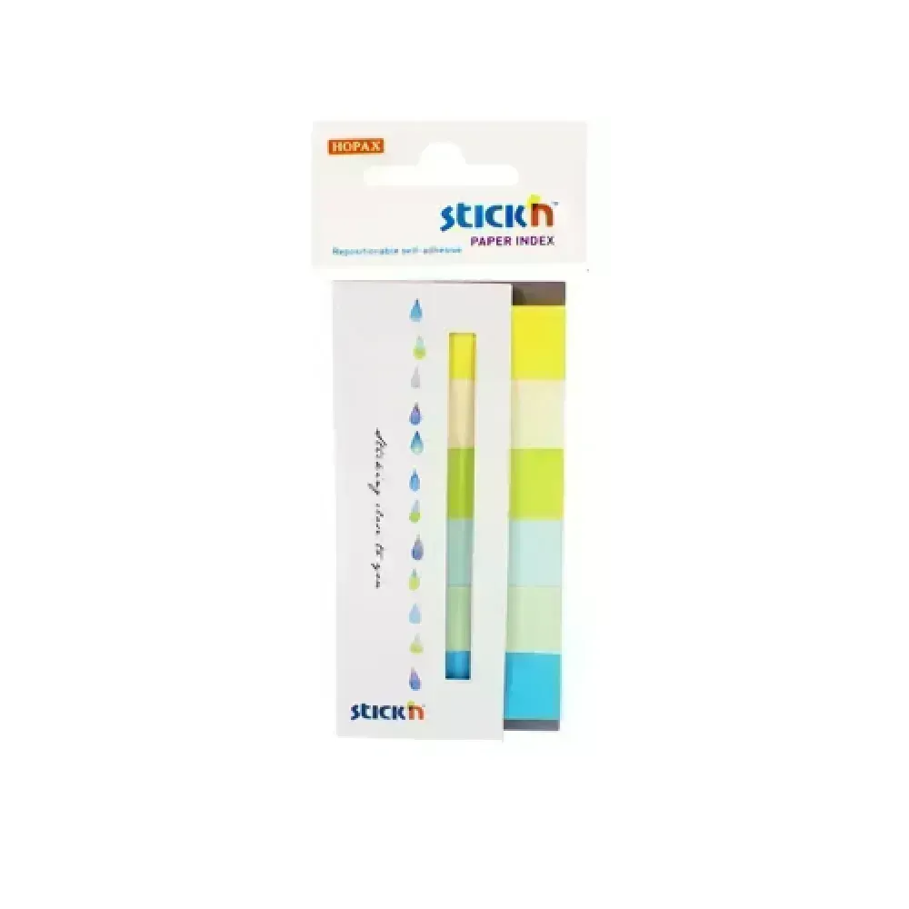Paper Index, 50 mm x 20 mm, Blister x 6 Col. Summer, 30 Barras x Color