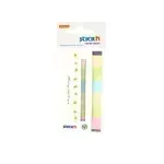 Paper Index, 50 mm x 20 mm, Blister x 6 Col. Recycled, 30 Barras x Color