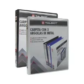 Archivador, 3 Argollas, 3.0", Tam. Carta, Negro, 1 Und.