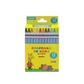 Crayones de Cera, Jumbo, Caja x 12 Unds.