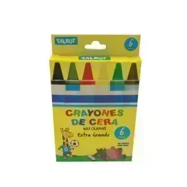 Crayones de Cera, Jumbo XXL, Caja x 6 Unds.   