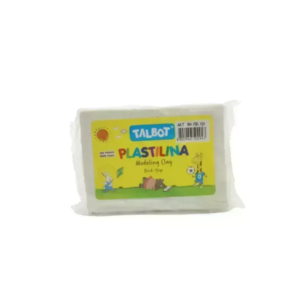 Plastilina, Col. Blanco, Block x 150 g.