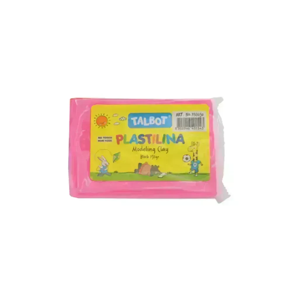 Plastilina, Col. Rosado Neón, Block x 130 g.