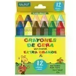 Crayones de Cera, Jumbo XXL, Caja x 12 Unds.   