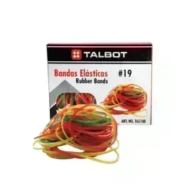 Bandas Elásticas, Nro. 18, Colores, Caja x 85 g.