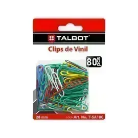 Clips, Vinyl, 28 mm, Blister x 80 Unds.
