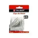 Clips, Níquel, 50 mm, Blister x 40 Unds.