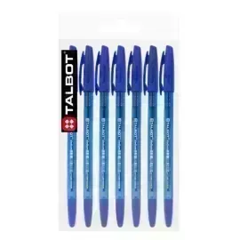 Bolígrafo, Ballpoint Pen, M, Pack x 6 Unds + 1,  Azul