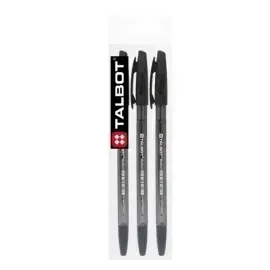 Bolígrafo, Ballpoint Pen, M, Pack x 3 Unds.,  Negro