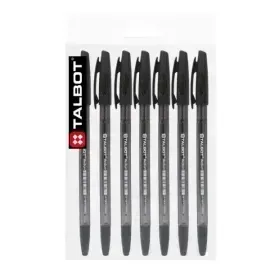 Bolígrafo, Ballpoint Pen, M, Pack x 6 Unds + 1,  Negro