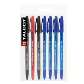 Bolígrafo, Ballpoint Pen, M, Pack x 6 Unds + 1,  Col. Surt.