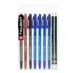 Bolígrafo, Ballpoint Pen, M, Pack x 10 Unds (8 Boligraf + 2 Lápices GRATIS)