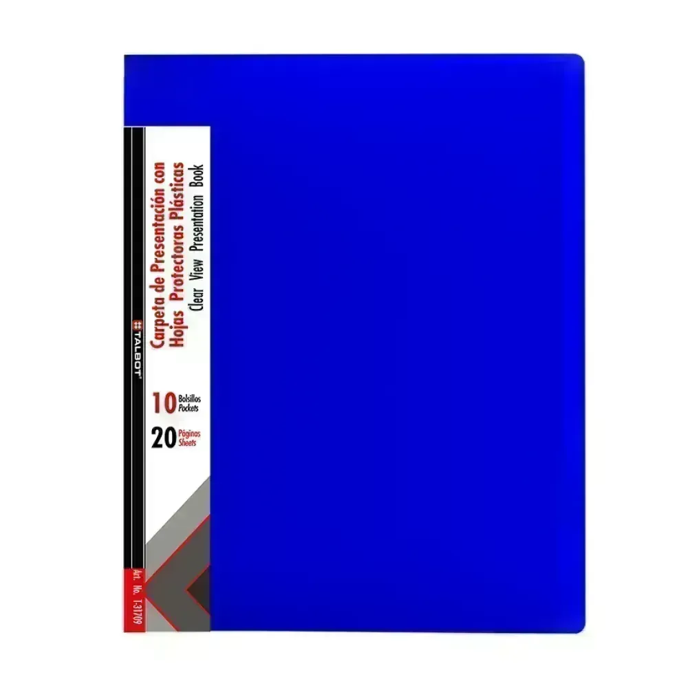 Carpeta de Presentación, 10 hojas, Tam. A4/Carta, 8 1/2" x 11", 1 Und.