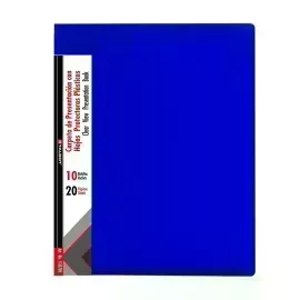 Carpeta de Presentación, 10 hojas, Tam. A4/Carta, 8 1/2" x 11", 1 Und.