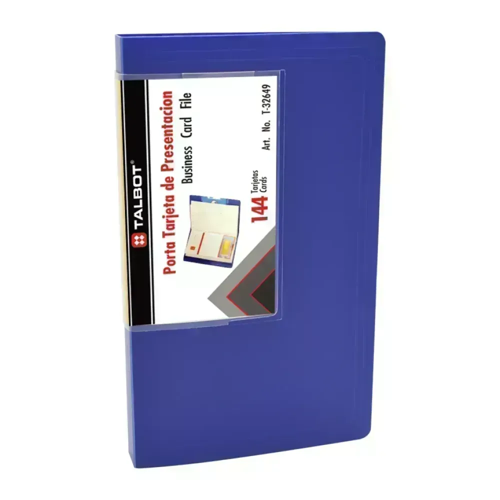 Porta Tarjetas, Plástico, Capacidad 144 tarjetas, 1 Und.