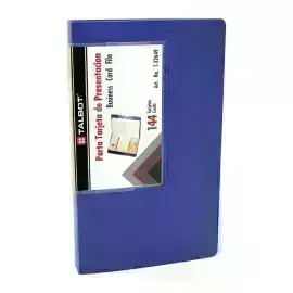 Porta Tarjetas, Plástico, Capacidad 144 tarjetas, 1 Und.