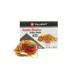 Bandas Elásticas, Nro. 32, Colores, Caja x 85 g.