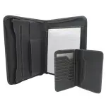 Carpeta Ejecutiva, Tam. 11" x 14", c/Zipper, Col. Negro, 1 Und.