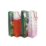 Bolsas de Regalo, Botella, 12.3 cm x 32.6 cm, Diseños, 1 Und.