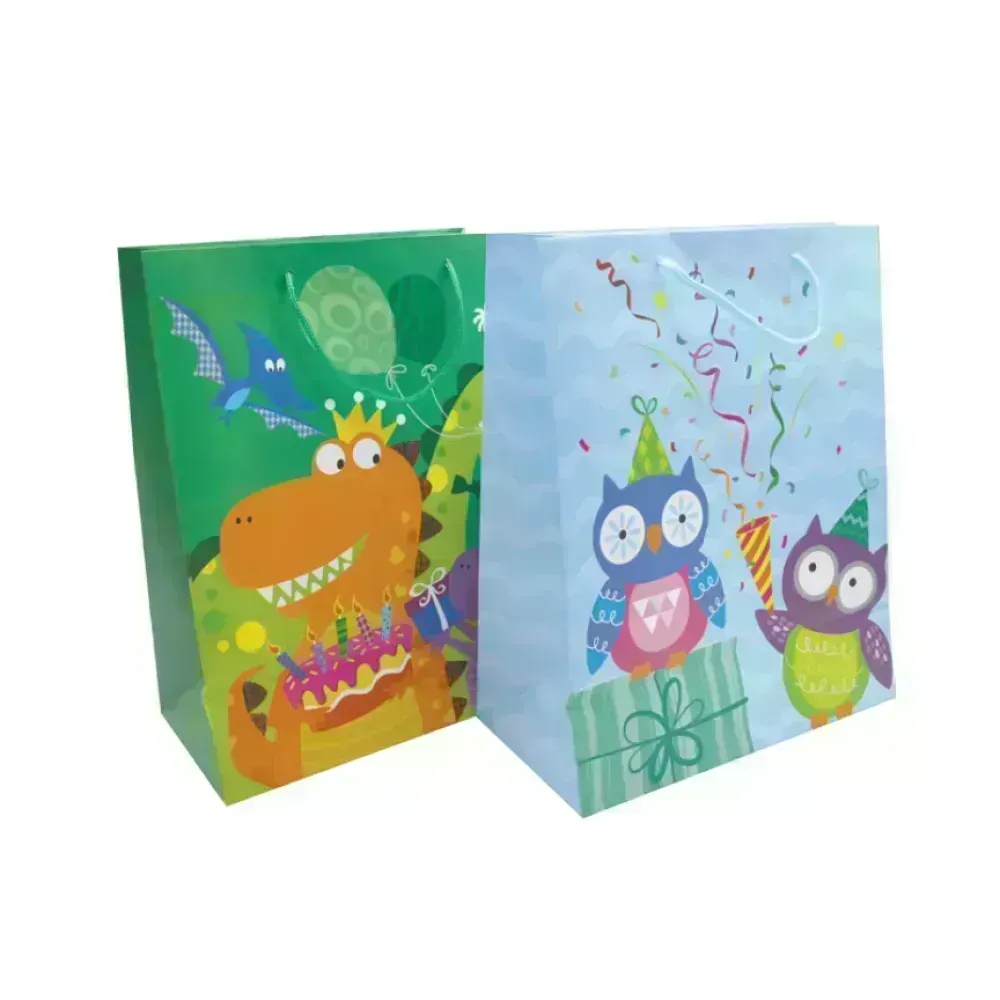 Bolsas de Regalo, Large, 26.2 cm x 32.6 cm, Cumpleaños niños, 1 Und.
