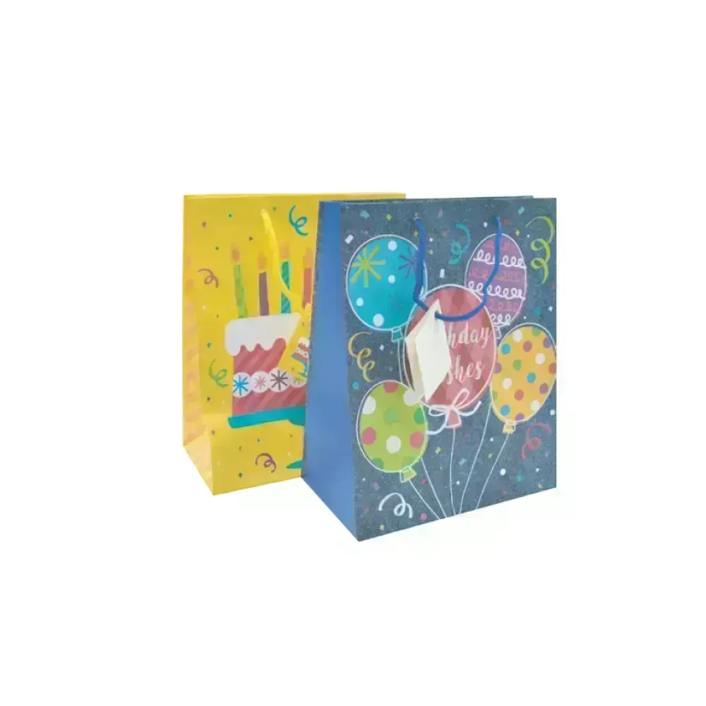Bolsas de Regalo, Medium, 18 cm x 22.5 cm, Cumpleaños, 1 Und.