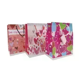 Bolsas de Regalo, Medium, 18 cm x 22.5 cm, Hearts, Love, 1 Und.