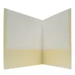 Folder Satinado, con Bolsillos, Tam. Carta, Col. Crema, 1 Und.