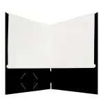 Folder Satinado, con Bolsillos, Tam. Carta, Col. Negro, 1 Und.