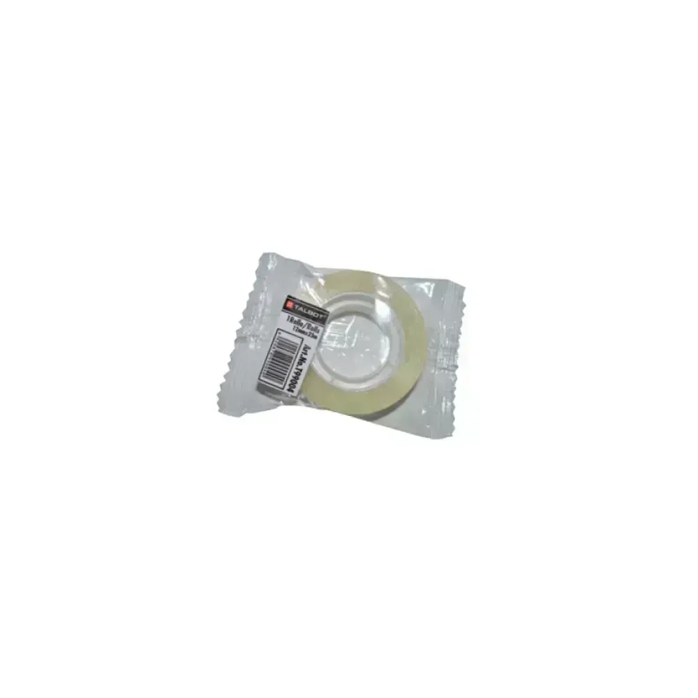 Cinta Adh. Transparente, 12 mm x 23 m, Polybag x 1 Und.