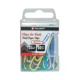 Clips, Vinyl, 50 mm, Caja Plastica x 35 Unds.