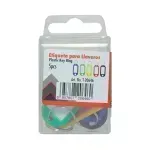 Llaveros, Colores, Caja Plástica x 5 Unds