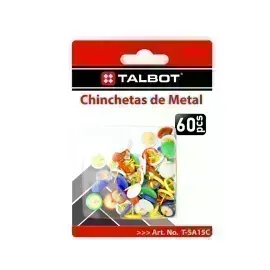 Chinchetas, Tipo Metal Plano, Blister x 60 Unds.