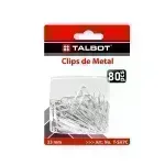 Clips, Níquel, 33 mm, Blister x 80 Unds.
