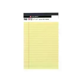 Libreta Rayada, 50 h., Hojas Amarillas, 5.5" x 8.5", 1 Und.