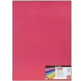 Goma Eva Estándar, Tam. 50 cm x 70 cm, 2 mm, Pack x 10 h. Rojo