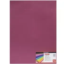 Goma Eva Estándar, Tam. 50 cm x 70 cm, 2 mm, Pack x 10 h. Rojo Vino