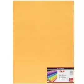 Goma Eva Estándar, Tam. 50 cm x 70 cm, 2 mm, Pack x 10 h. Naranja