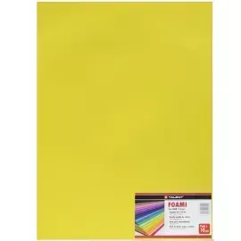 Goma Eva Estándar, Tam. 50 cm x 70 cm, 2 mm, Pack x 10 h. Amarillo