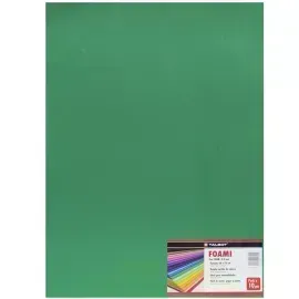 Goma Eva Estándar, Tam. 50 cm x 70 cm, 2 mm, Pack x 10 h. Verde Oscuro