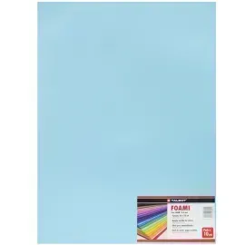 Goma Eva Estándar, Tam. 50 cm x 70 cm, 2 mm, Pack x 10 h. Azul Cielo