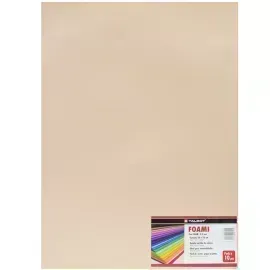 Goma Eva Estándar, Tam. 50 cm x 70 cm, 2 mm, Pack x 10 h. Crema